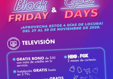 Black Friday y Black Cyber TV Cable